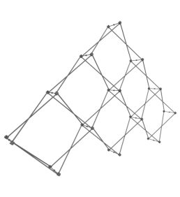 xclaim-10ft-6-quad-pyramid-fabric-popup-display-frame_left 5 xclaim 10ft 6 quad pyramid fabric popup display frame left uai