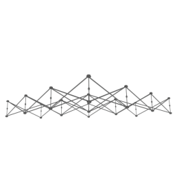 xclaim-10ft-6-quad-pyramid-fabric-popup-display-frame_top 4 xclaim 10ft 6 quad pyramid fabric popup display frame top uai
