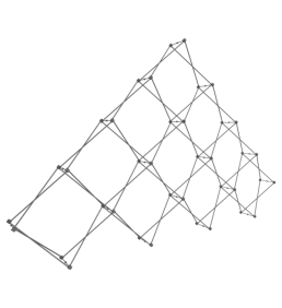 xclaim-14ft-10-quad-pyramid-fabric-popup-display-frame_left 5 xclaim 14ft 10 quad pyramid fabric popup display frame left uai