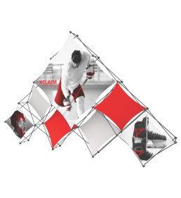 xclaim 14ft 10 quad pyramid fabric popup display kit 03 right uai