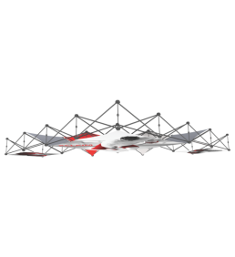 xclaim 14ft 10 quad pyramid fabric popup display kit 03 top uai