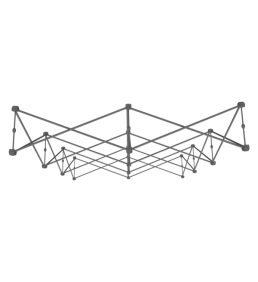xclaim 5ft full height fabric popup display frame top uai